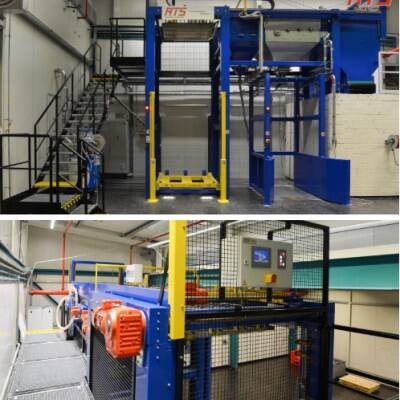 Sackentleerungssystem mit automatischer Säuberung
