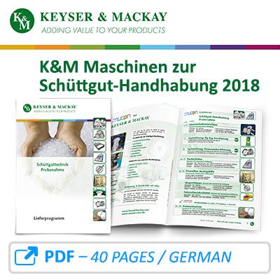 K&M Lieferprogramm Maschinen zur Schüttgut-Handhabung
