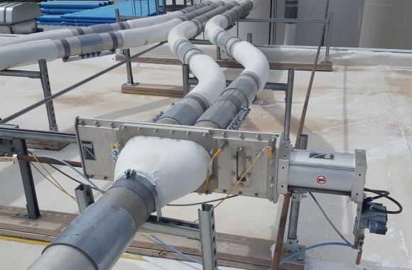 Wye Line Diverters Handling PVC Resin 