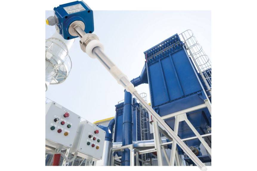 Kapazitive RFnivo® Sonde mit Vollbeschichtung Füllstandgrenzschalter RFnivo® in der Entstaubung von Rauchgasen. Mit erhöhte Korrosionsbeständigkeit durch PPT-Coating