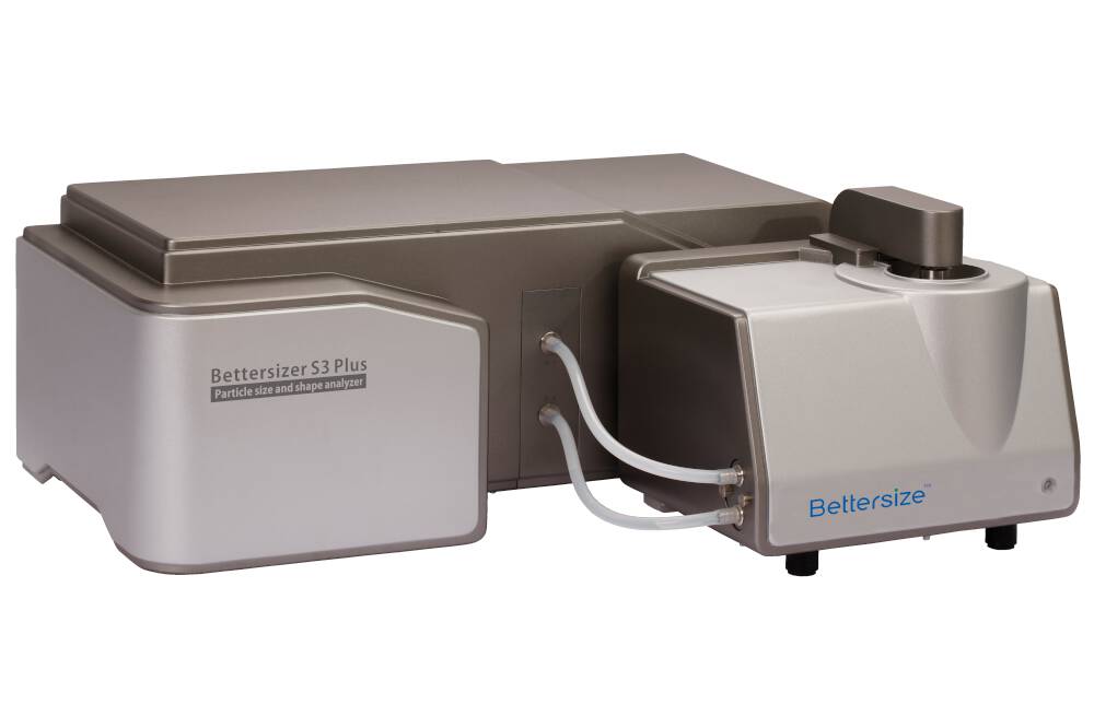 Bettersizer S3 Plus - Bestimmung von Partikelgröße und -form Der Bettersizer S3 Plus vereint durch seinen einzigartigen und innovativen Aufbau die Messverfahren der statischen Lichtstreuung sowie der dynamischen Bildanalyse und bietet somit eine allumfassende Charakterisierungsmöglichkeit hinsichtlich Partikelgröße