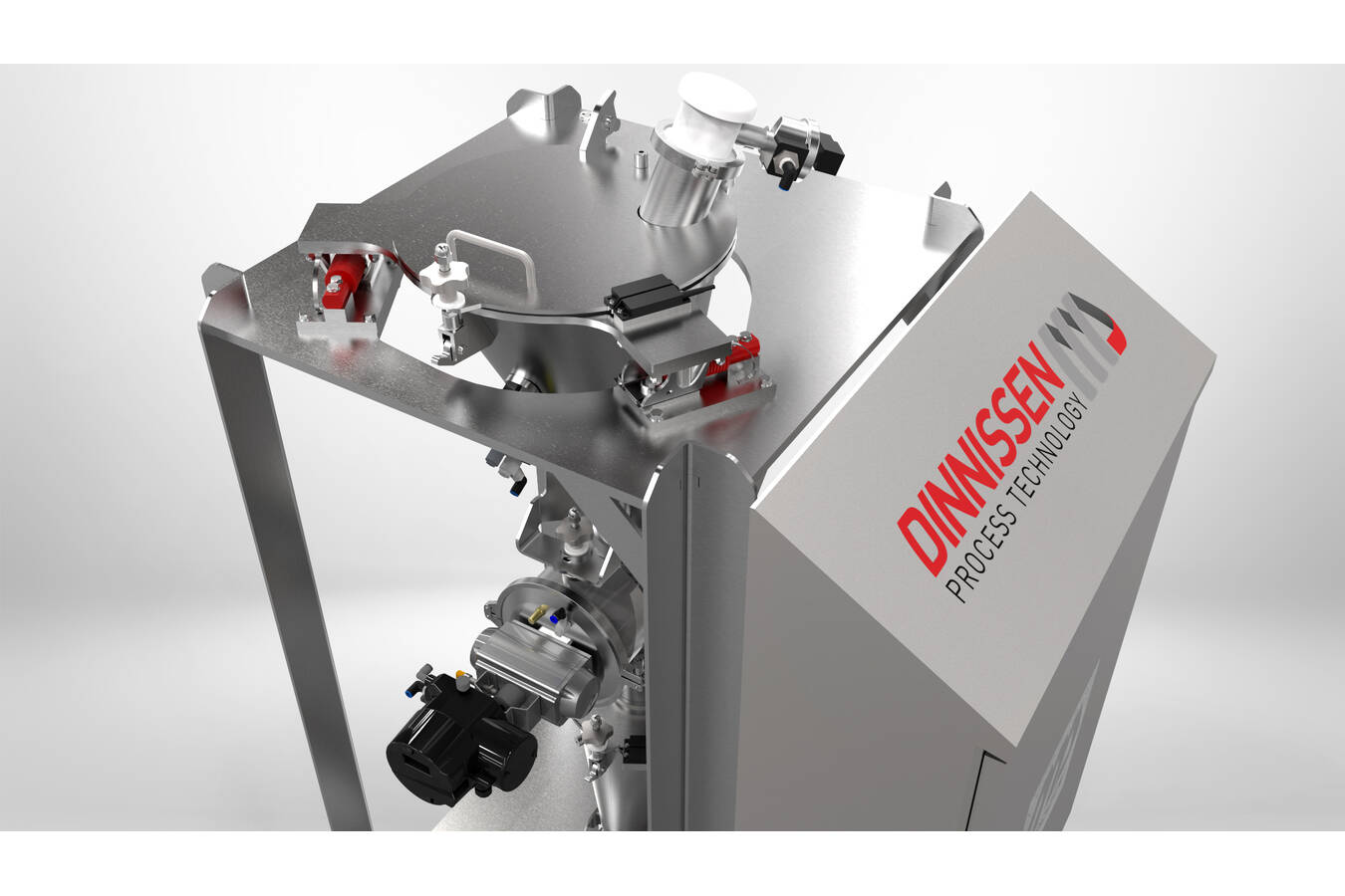 Mikrodosiersystem mit einer Genauigkeit von 1 Gramm Die Dinnissen Engineeringsabteilung entwickelte ein Mikrodosiersystem mit einer Genauigkeit von 1 Gramm zum Chargenwiegen oder kontinuierlichen Wiegen.