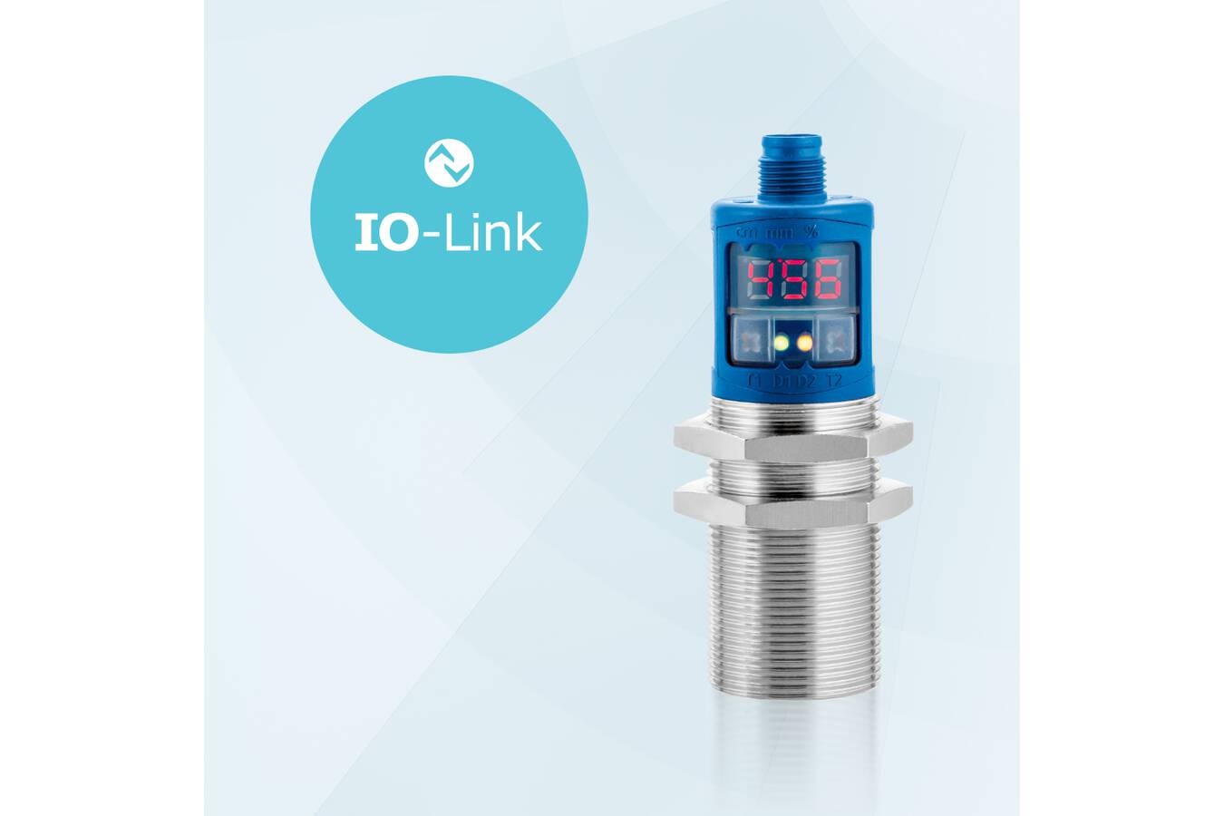 crm+ Ultraschallsensoren jetzt mit IO-Link  Für die berührungslose Füllstandsmessung sind crm+ Ultraschallsensoren mit IO-Link Ihr robuster Partner. 
