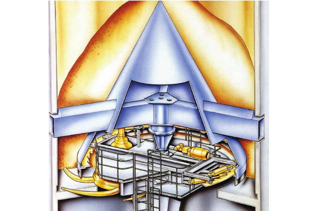 Abb. 7: Kreisbunker-Entleerungswagen, Prinzip KBEW Abb. 7: Kreisbunker-Entleerungswagen, Prinzip KBEW