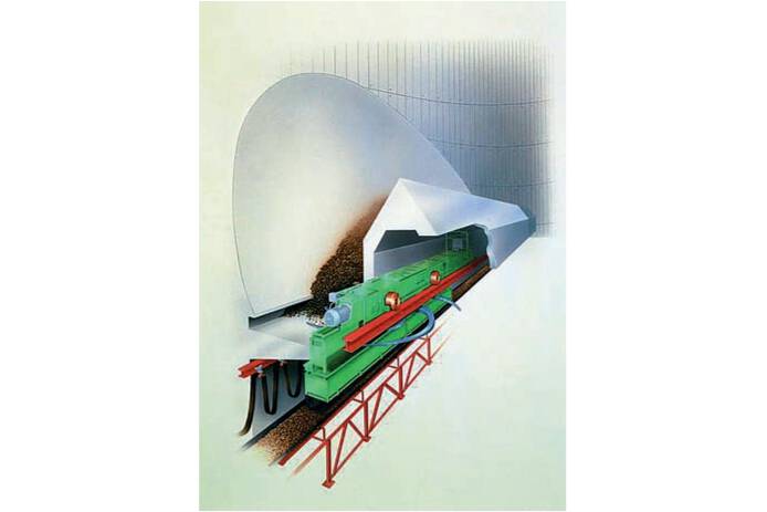 Abb. 5: Bunker-Entleerungswagen BEW, Modell Blockbau Abb. 5: Bunker-Entleerungswagen BEW, Modell Blockbau