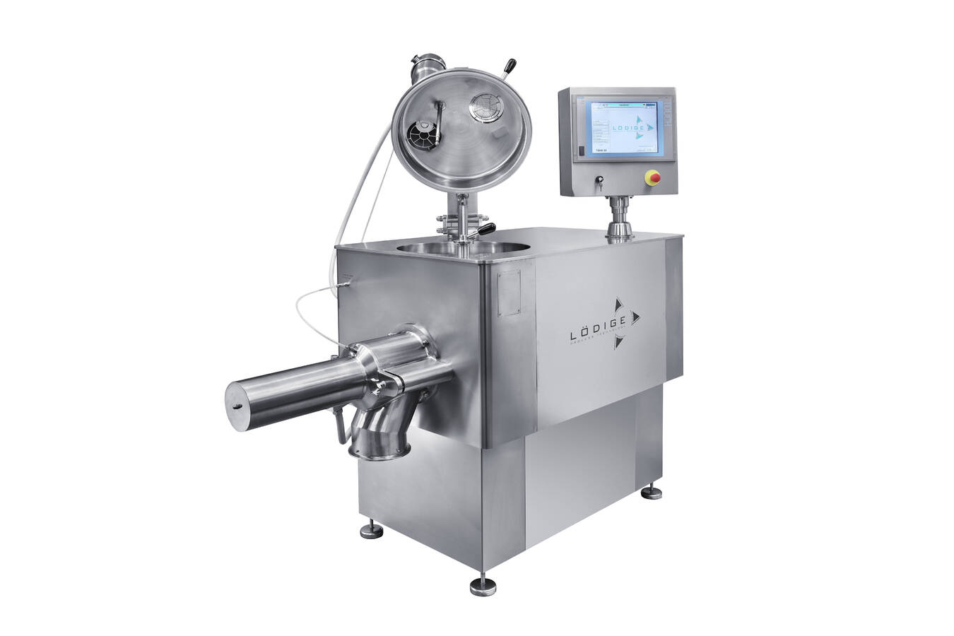High-Shear-Granulator zum Verdichten pulverförmiger Lebensmittel  Speziell zum Verdichten von Schüttgütern wie zum Beispiel Tee oder Kakao hat Lödige einen Granulator auf Basis des Mischgranulators MGT entwickelt.