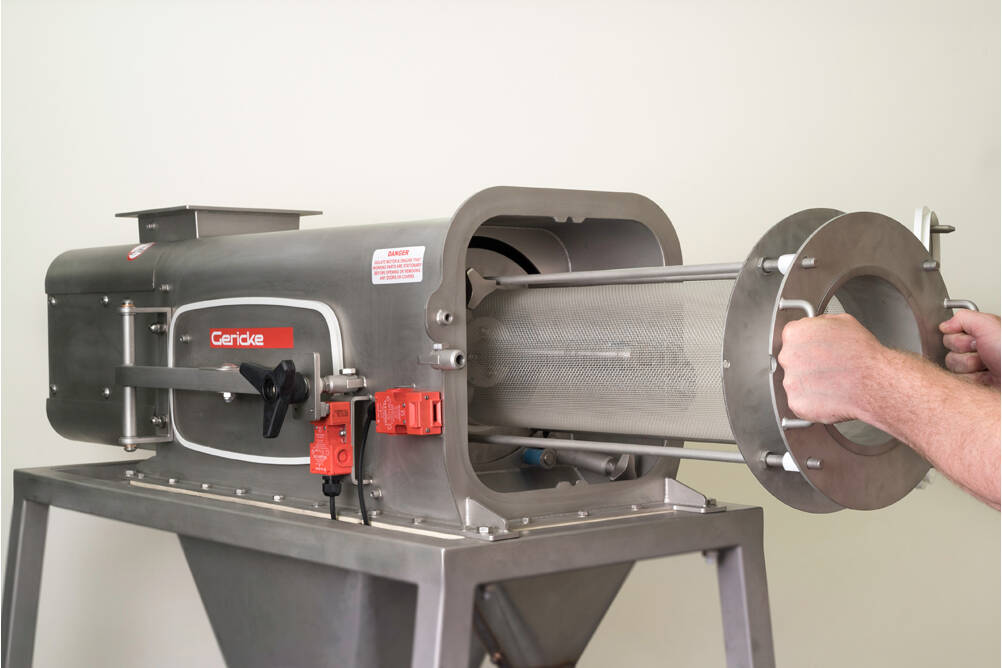 Gericke Siebmaschinen Der neue Gericke Sifter wurde für höchste Benutzerfreundlichkeit entwickelt und ist vollgepackt mit Funktionen, die einen einfachen Zugang für die interne Inspektion ohne den Einsatz von Werkzeugen ermöglichen.