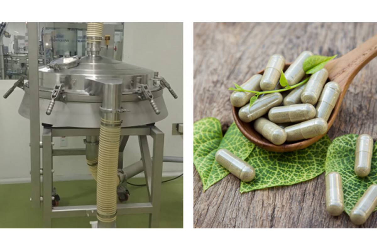 Natulab verbessert den Siebdurchsatz von pharmazeutischen Inhaltsstoff Führender Hersteller von Kräutermedikamenten verwendet das Russell Compact Airswept Sieve™ für effiziente Vakuumsiebung