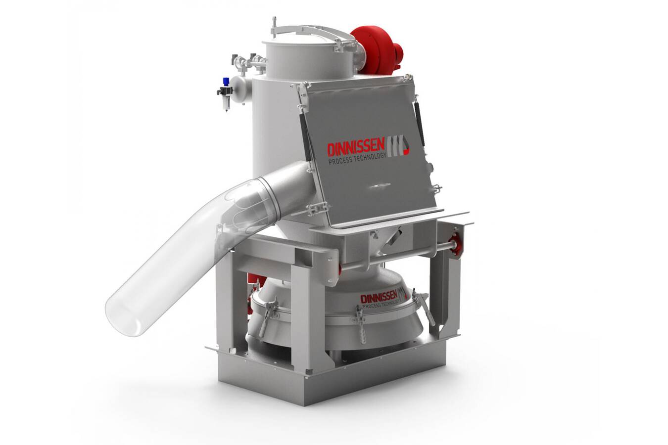 Dinnissen neue Innovation: kippbare Dima® Sackentleerer Ein kippbarer Dima Sackentleerer kann Ihre Produktaufnahme 
verbessern, und mit den strengen Hygienevorschriften zurecht kommen.