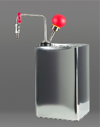 Lösemittelpumpe mit Handbetrieb Gasdicht und komplett absperrbar