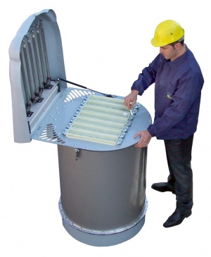 Silotop  R02 - die neue Generation des Siloaufsatzfilters von WAM-  ... auf der POWTECH 2008 (Halle 7, Stand 577)