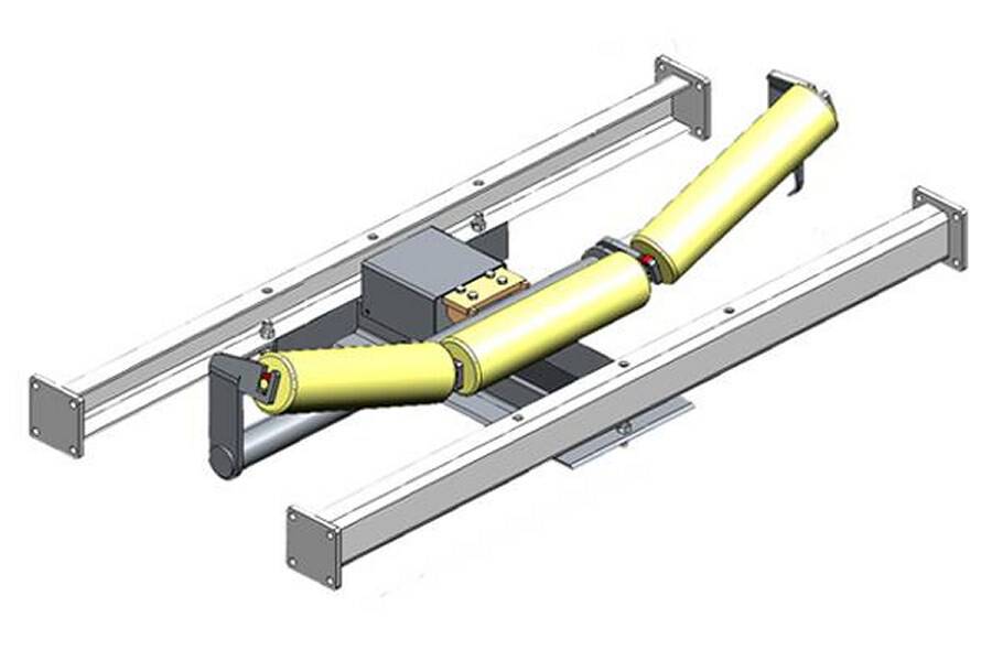 Jesma Förderbandwaage Typ VIB/EES Die Bandwaage VIB/EES ist mit 1 Satz hochpräzise Rollen aufgebaut und ist in einem verwindungssteifen, stabilen Rahmen eingebaut, der auf eine Waagezelle gelagert ist. 