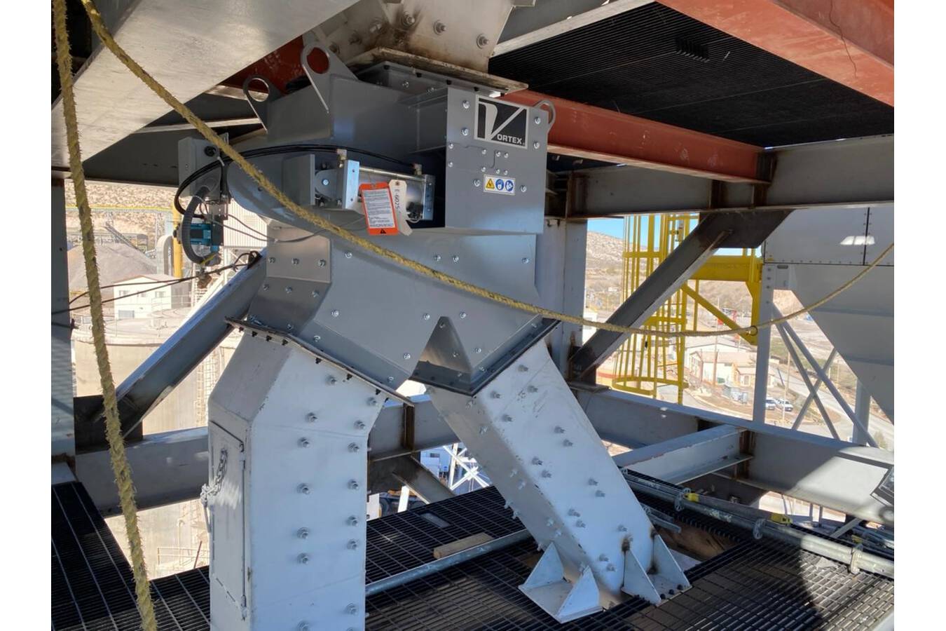 Vortex PCD-Verteilerweiche für abrasive Materialien 