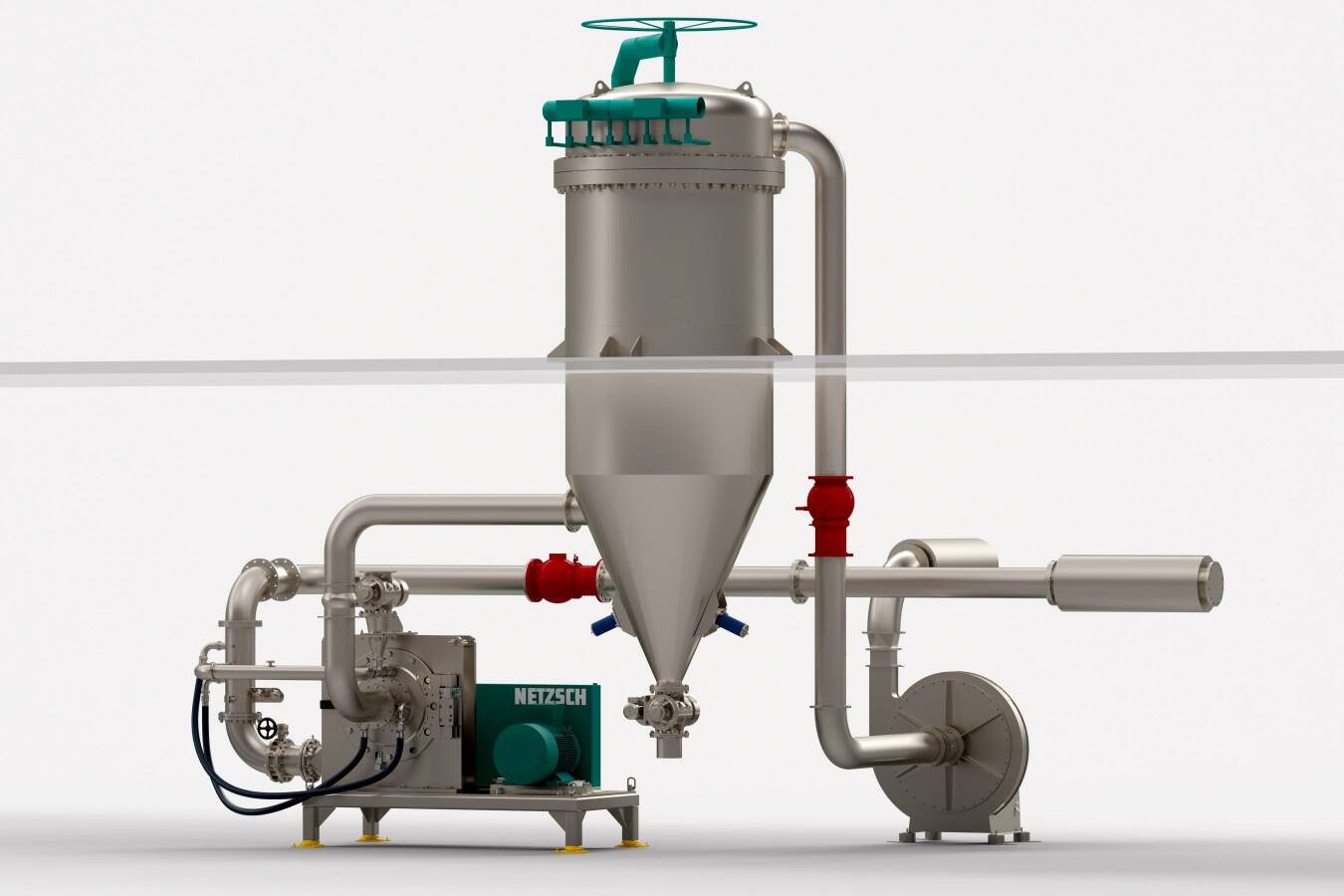 Prallmühle Condux: Neuentwicklung für ein bewährtes System NETZSCH stattet die Prallmühle Condux mit einem dynamischen Windsichter aus