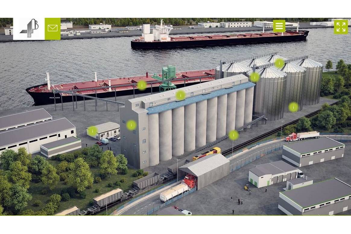 4B startet neue interaktive Website-Funktion Neue und exklusive CGI (computer-generated imagery)-Produktanwendungen für Schüttguthandlinganlagen ermöglicht es den Benutzern, in eine Schüttguthandlingsanlage hineinzuzoomen