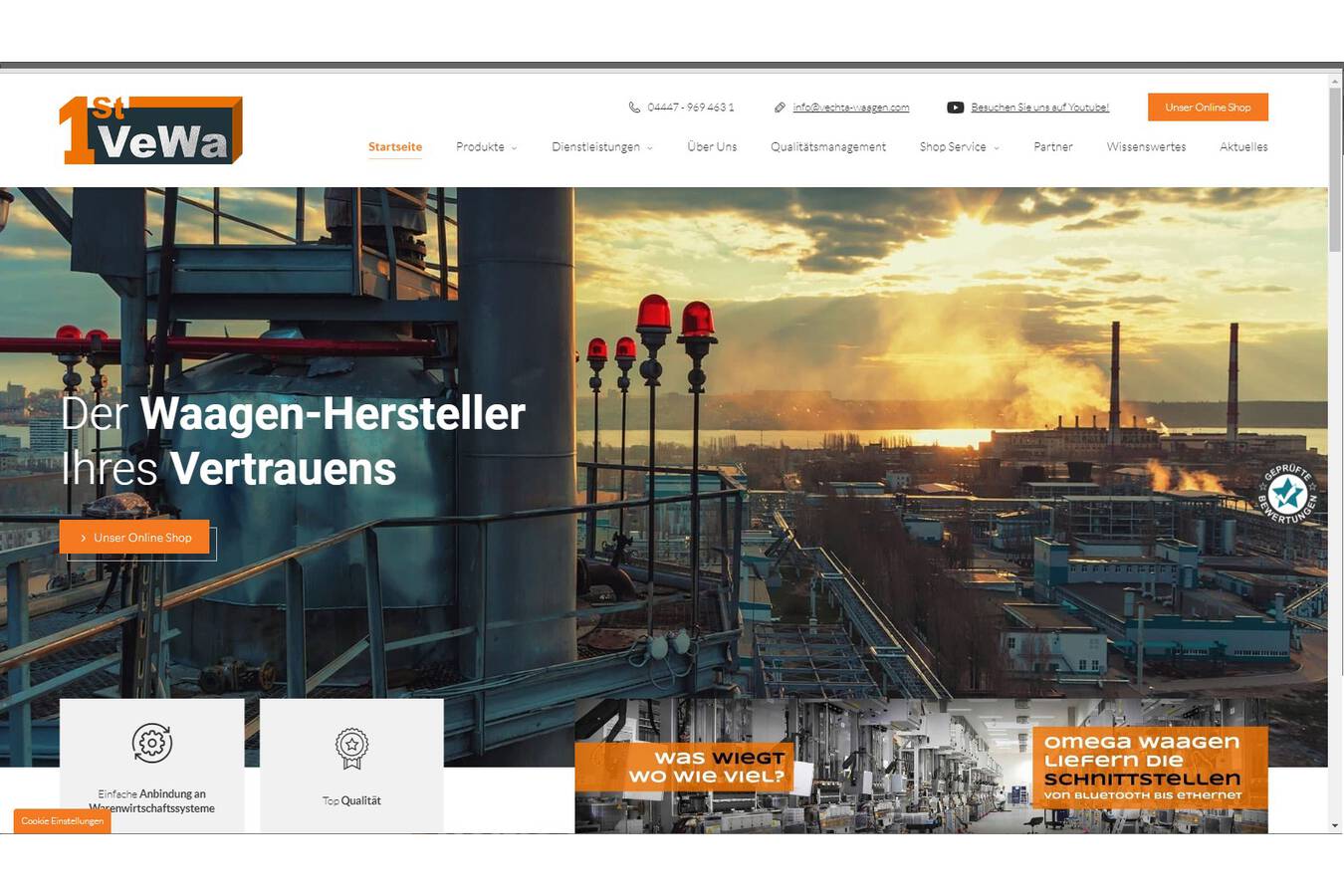 VECHTA Waagen GmbH mit neuer Marke 1St VeWa Die VECHTA Waagen GmbH hat eine neue Marke, die 1St VeWa, eintragen lassen und vertreibt künftig die hochwertigen Produkte aus deutscher Produktion unter dieser.