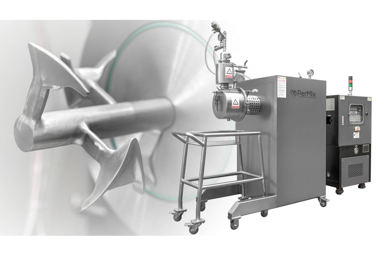 Vakuummischer und -trockner für die Nanotech-Industrie Vakuumpflugmischer und -trockner, die entwickelt wurden, um das ultimative Mischen und Trocknen von Pulvern für die Nanotech-Industrie zu ermöglichen. Für F&E-Einrichtungen und die Produktion.