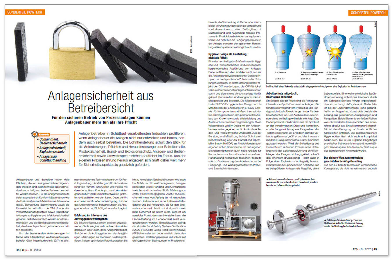 Anlagensicherheit mit Kundenblick Für den sicheren Betrieb von Prozessanlagen können Anlagenbauer mehr tun als ihre Pflicht