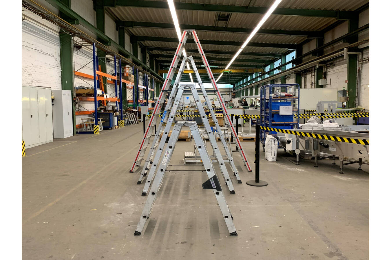 Viel Freiraum für Innovationen bei Greif-Velox Erfolgsleitern und richtig viel Freiraum für die neuen Kunden-Projekte bei Greif-Velox
