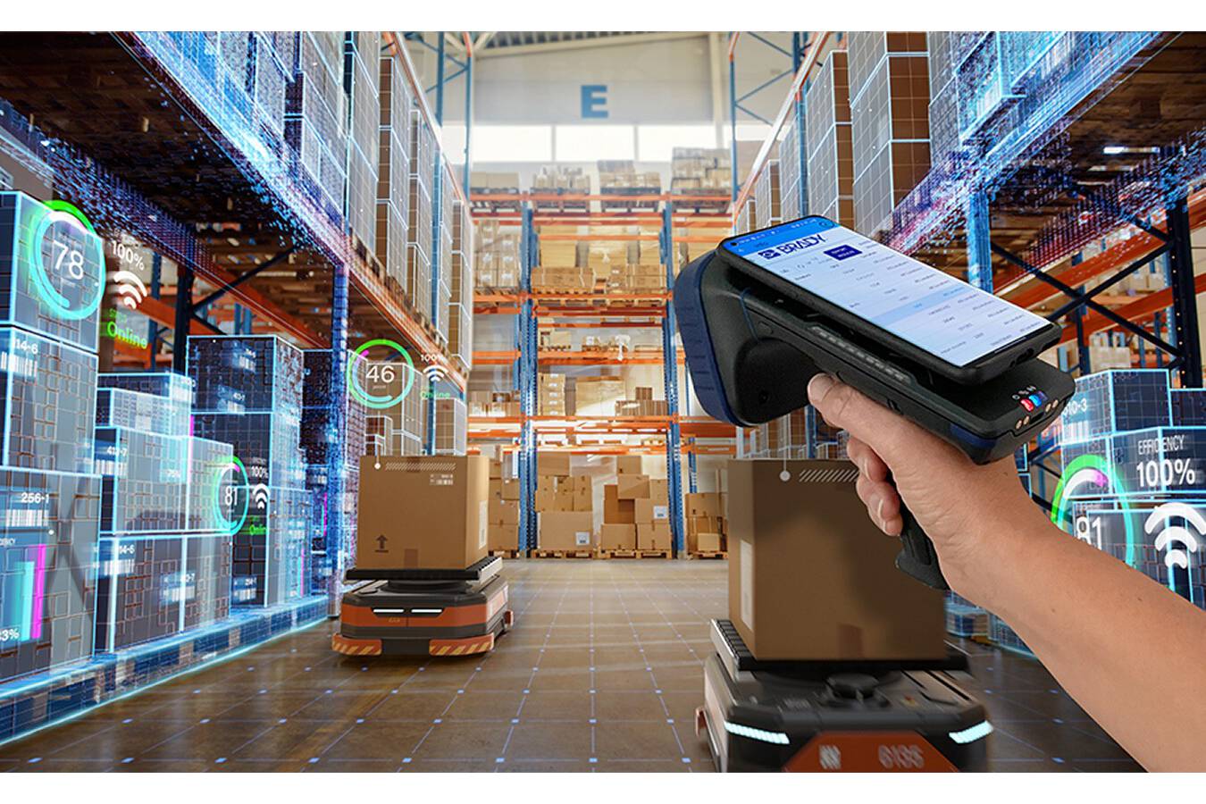 Verwandeln Sie Ihr Smartphone ganz einfach in ein persönliches Radar Mit unserem neuen EXA81 als Zusatzgerät kann Ihr Smartphone oder Tablet jeden mit RFID gekennzeichneten Gegenstand finden, der sich innerhalb von 15 Metern befindet. Sie können hervorgehobene Gegenstände auf dem Bildschirm sehen und diese anpeilen. 