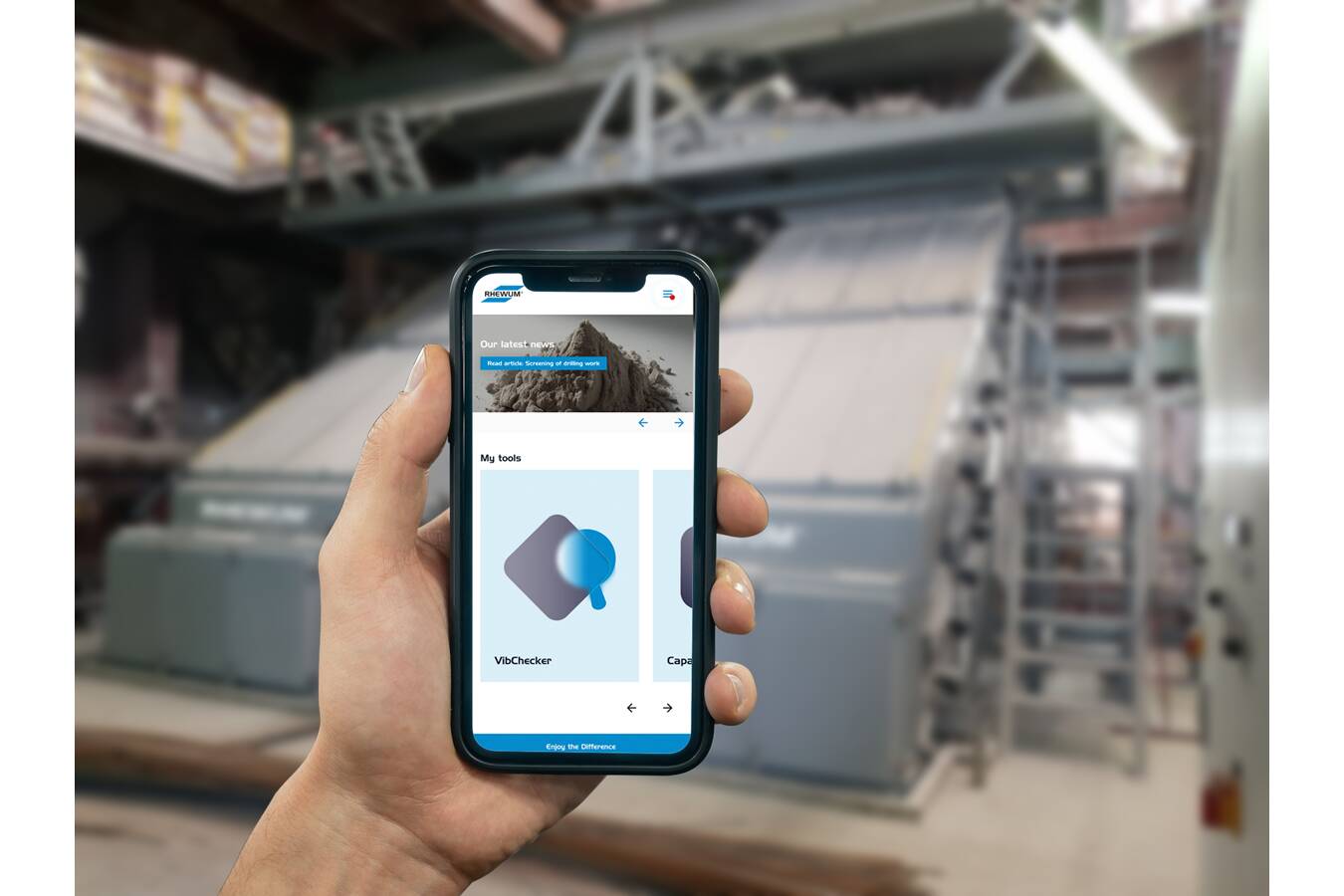 Leistungsstarkes RHEWUM-Tool für Betreiber von Siebmaschinen Die RHEWUM ScreenSpector App optimiert die Überwachung von Siebmaschinen mit Tools wie MeshConverter und VibSonic, verfügbar für iOS und Android.