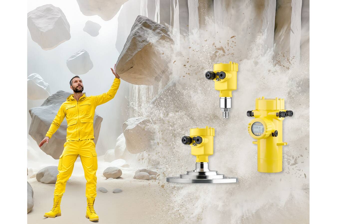 VEGA auf der Powtech/Technopharm 2025 Schüttgut sicher im Griff. VEGA Grieshaber KG auf der Powtech/Technopharm in Halle 10.0, Stand 10-304; Zuverlässige Füllstandmesstechnik für Schüttgüter