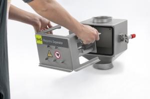 Neuer Rohr-Magnet Magbox ist ein heißes Eisen S+S bietet den Rohr-Magneten Magbox MXP auch in Hochtemperaturausführung an