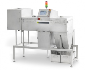 Produkt-Sortiersystem RAYCON BULK findet auch Unsichtbares Röntgentechnologie erkennt optisch nicht zu unterscheidende Verunreinigungen in Lebensmitteln