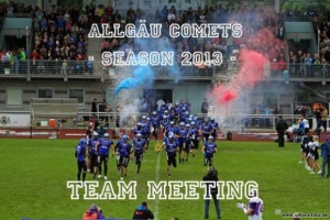 Kick Off Meeting 2013 der Allgäuer Comets bei UWT in Betzigau - Jetzt  Ziele für 2013: Trainer Brian Caler gibt die Marschrichtung der Allgäu Comets vor 