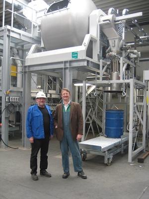 "Gentle Touch" Mischer zum Recyceln wertvoller Rohstoffe 