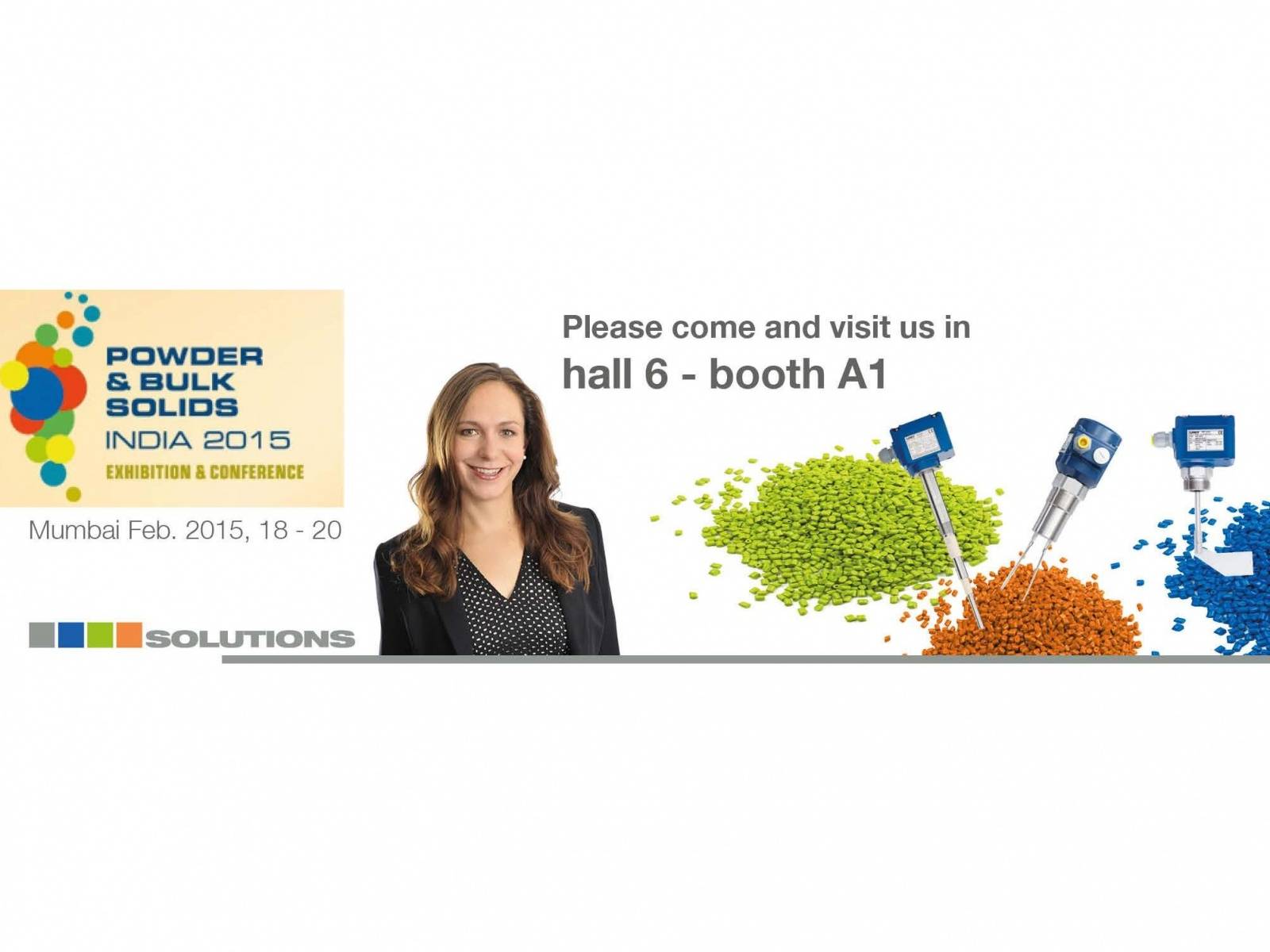 UWT Indien stellt auf der Powder & Bulk Solids in Mumbai aus Vom 18.-20.02.2015 werden die Füllstandsmessgeräte präsentiert