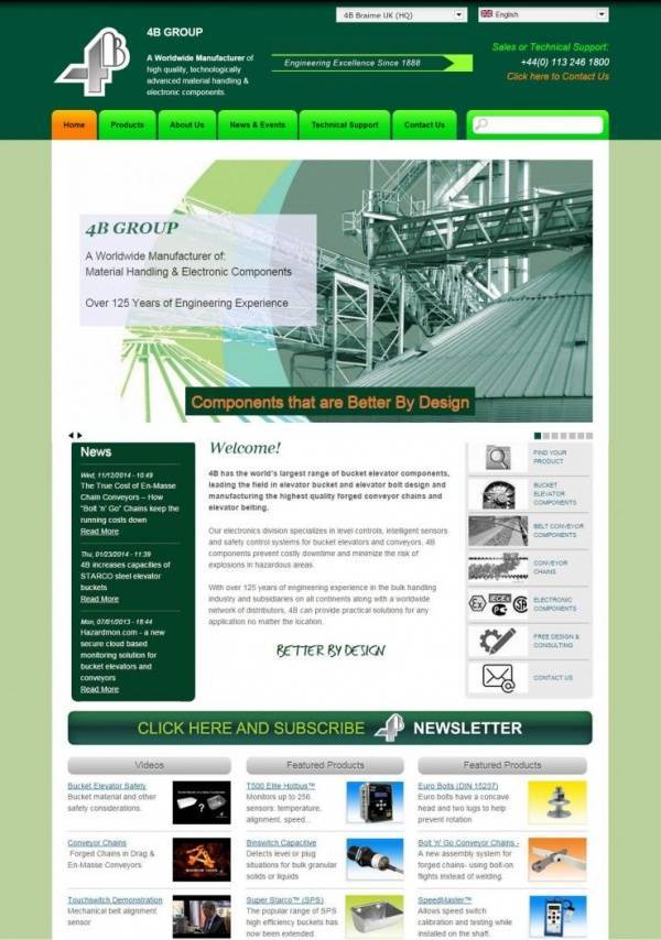Neue Webseite für 4B Deutschland 