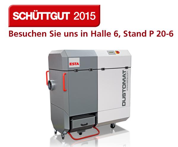 Absaugtechnik zum Anfassen ESTA ist Aussteller auf der SCHÜTTGUT 2015
