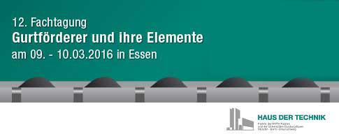 12. Tagung Gurtförderer und deren Elemente mit Exkursion Maschinenfabrik Beumer
