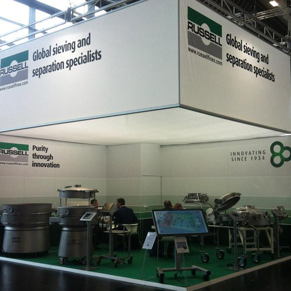Russell Finex auf der POWTECH 2016 Russell Finex beteiligte sich an der Messe Nr. 1 für Prozesstechnik