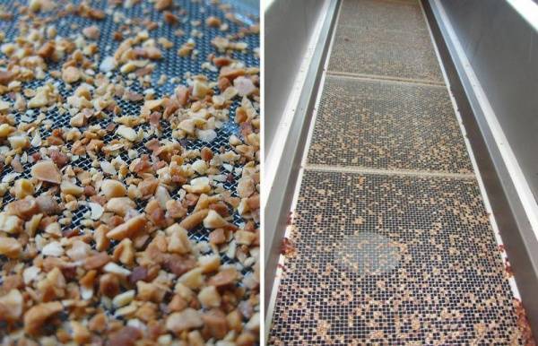 Perfekte Sieblösung bei fetthaltigen Produkten Engelsmann liefert Langhubsieb mit speziellem Anschlagreinigungssystem     