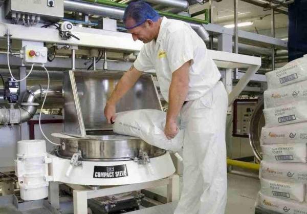 Vibrationssiebmaschine für Backzutatenbei Zeelandia Vibrationssiebmaschine verbessert die Produktivität und Produktreinheit