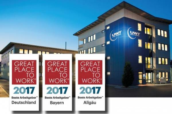 3 auf einen Streich beim Great Place to W Wieder einen regionalen Arbeitgeber Award gewonnen - Allgäu und Bayern