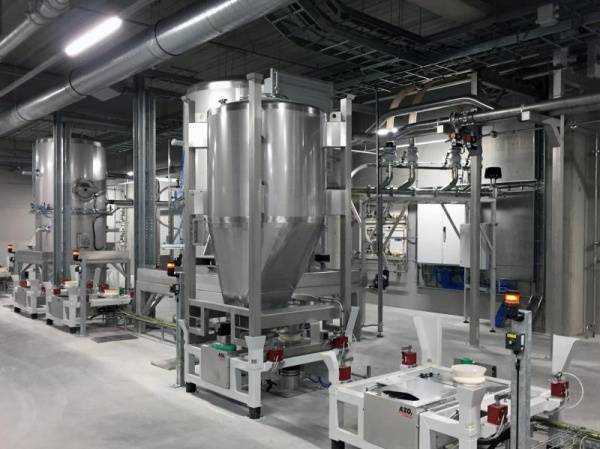 AZO DOSITAINER® und Aufgabestation für leichtentzündliche Stäube
