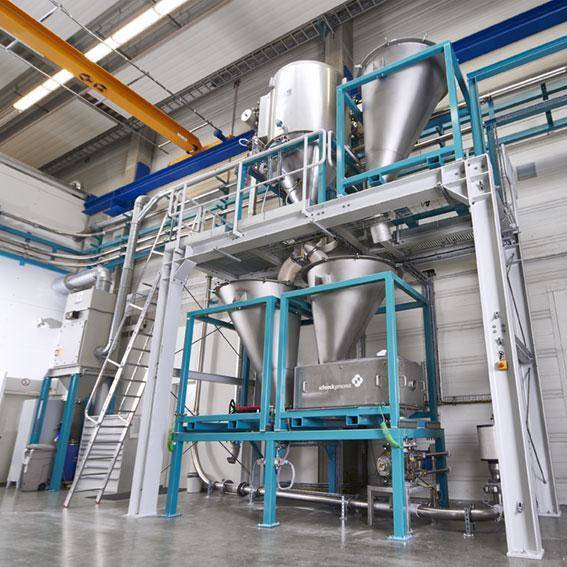 Schenck Process - der Experte für pneumatische Förderung Das TestCenter in Darmstadt testet jetzt auch vollständig integrierte Lösungen