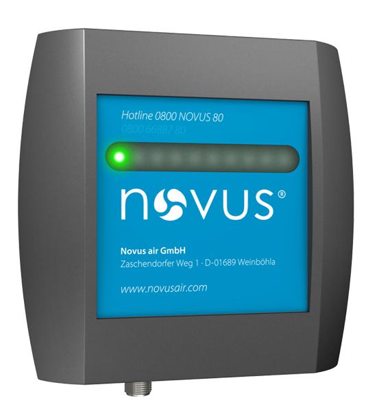 Neuer Raumluftsensor optimiert Filterturm-Funktionalität Speziell entwickelte Partikelmessung zur Steuerung des NOVUS Airtower vorgestellt