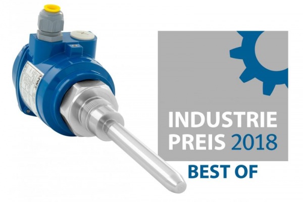 Auszeichnung für einstellbare Sensibilität des Schwingstabs Industriepreis 2018 für Mononivo® von UWT