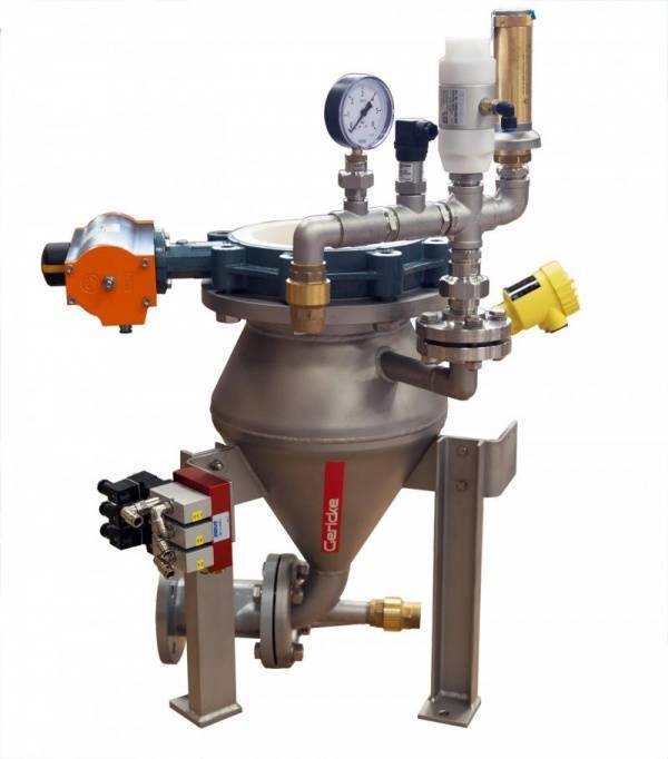 Für geringe Bauhöhen: Pneumatisches Dichtstrom Fördersystem  Minimaler Luftverbrauch bei hoher Produktbeladung und Durchsatzleistung