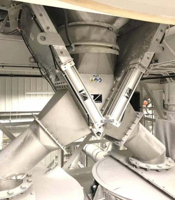 Die Gravity Vee Weiche von Vortex ersetzt Klappenweichen 