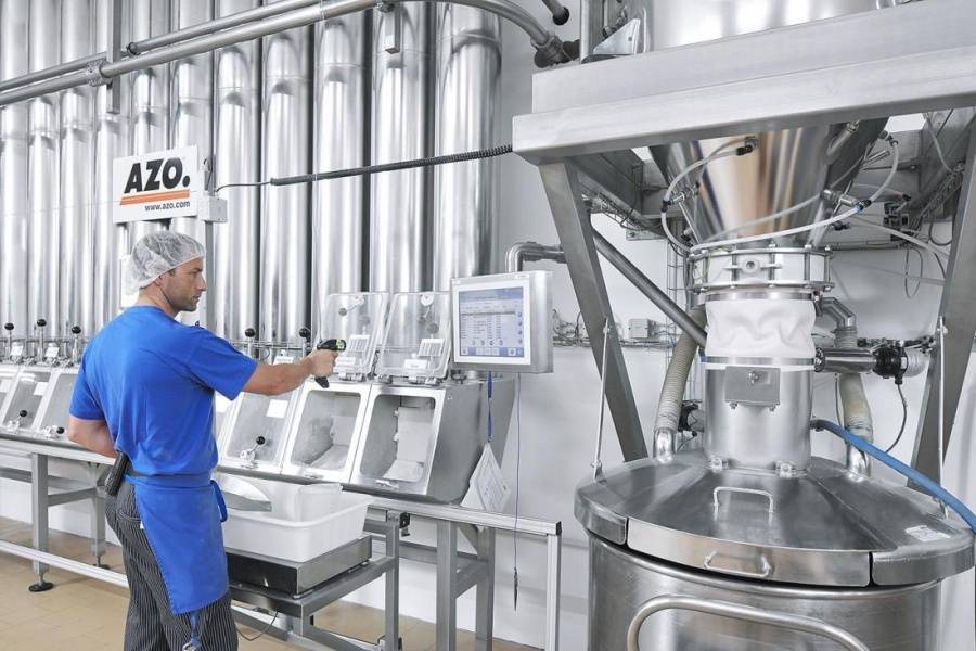 AZO ManDos bedienergeführtes, manuelles Wiegezentrum für die Bereitstellung von Kleinstmengen