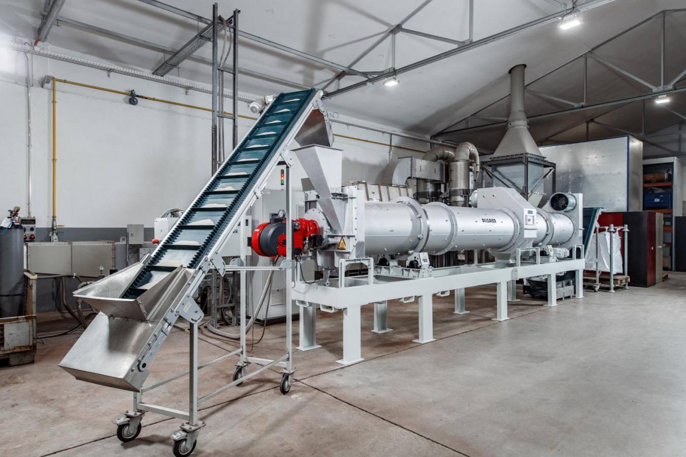 Neuer Allgaier Trommeltrockner/-kühler TK-D System Mozer Höchste Trocknungseffizienz plus niedrige Produkttemperatur