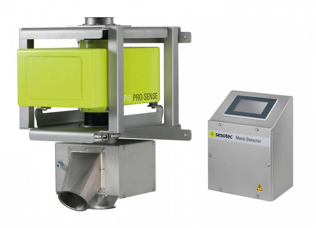 Sesotec Metalldetektoren mit neuer Elektronik GENIUS ONE Control Unit serienmäßig mit Touch Display, neue Servicepakete
