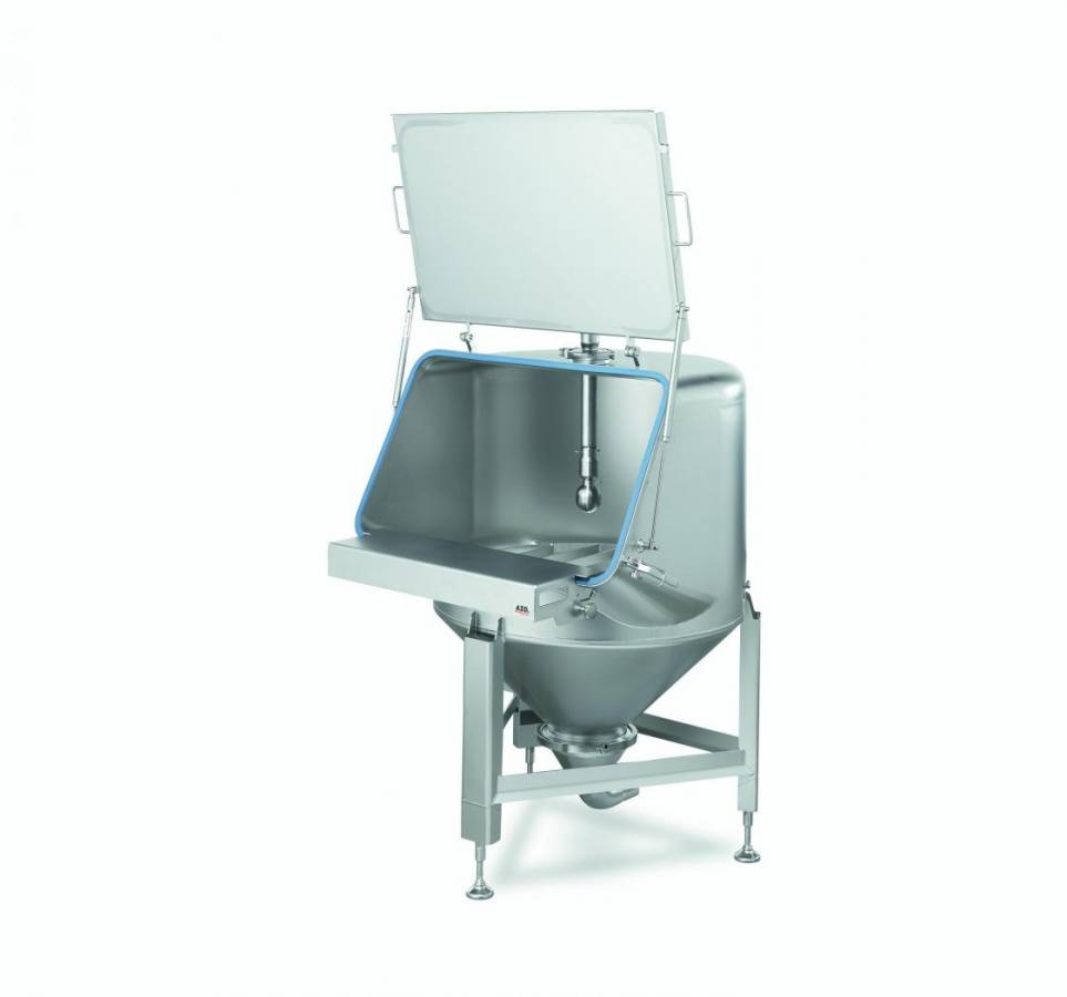 AZO Einfülltrichter in Hygienic Design AZO auf der Powtech 2019