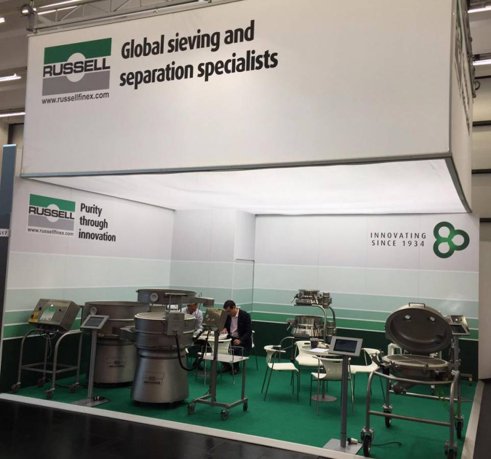 Ausgestellte Separationsanlagen auf der Powtech 2019 Erfahren Sie, wie unsere Maschinen funktionieren, am Stand 564 in der Halle 3