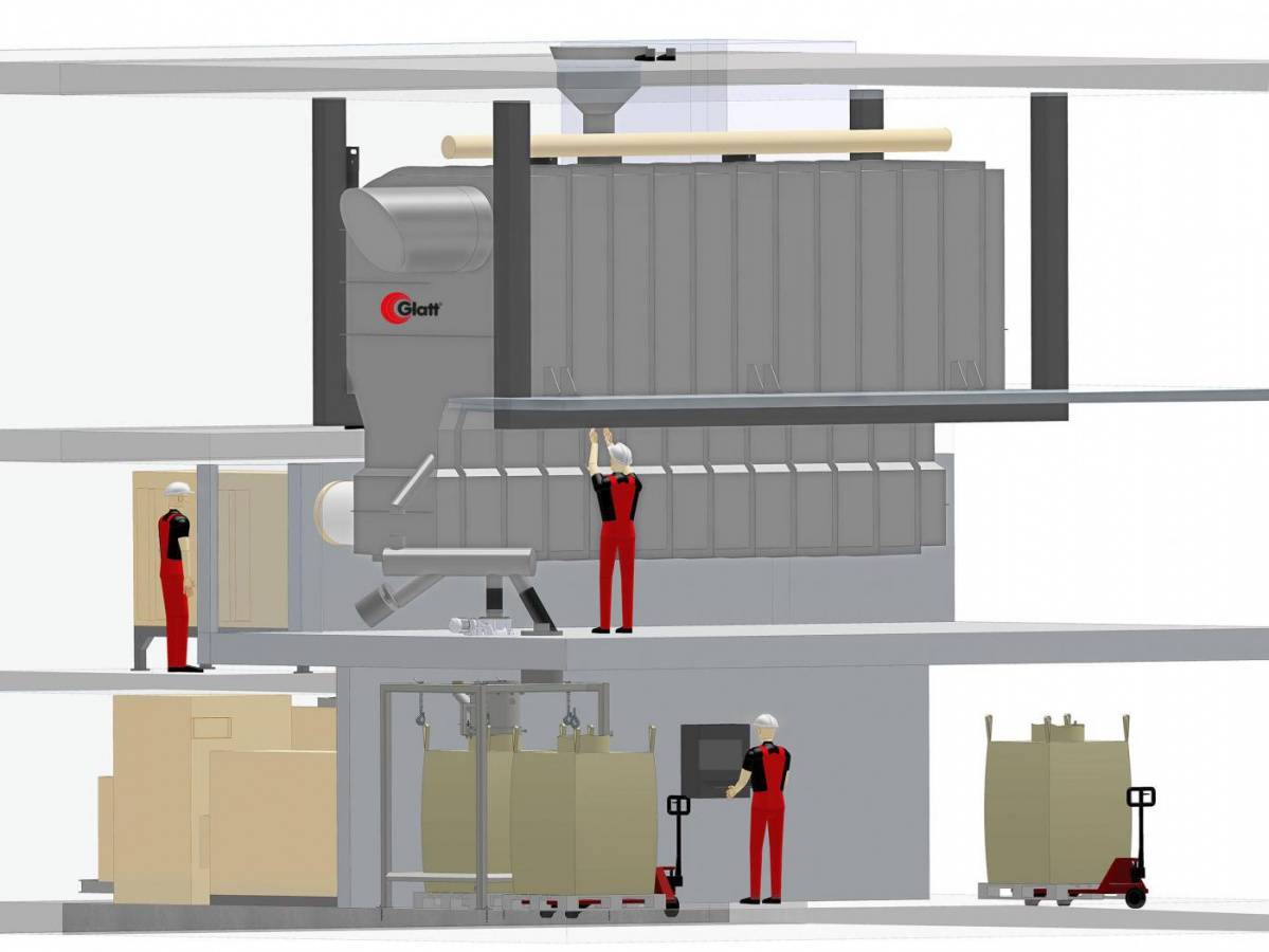 GF ModFlex @ Powtech 2019, Stand 3-249 Konti-Agglomeration von Lebensmittel-Ingredients läuft bereits nach 12 Tagen an